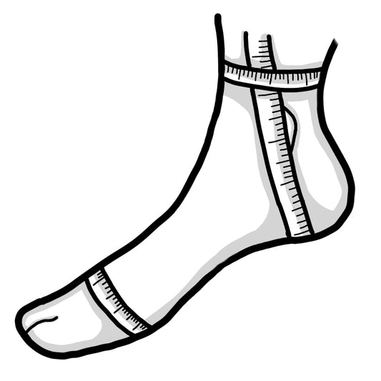 Raindrop Heel Socks Calculator - Wabi Sabi