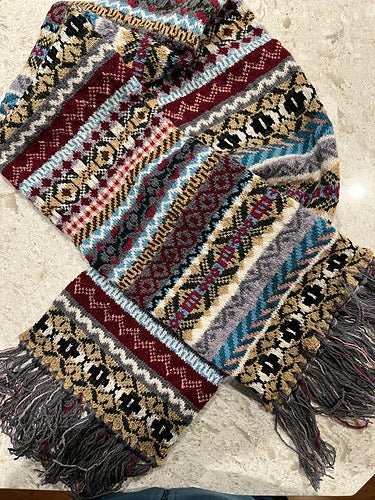 ' ' all creatures great and small shetland scarf by yarn kit | Wabi Sabi