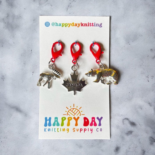 ' ' canada stitch markers by Happy Day | Wabi Sabi