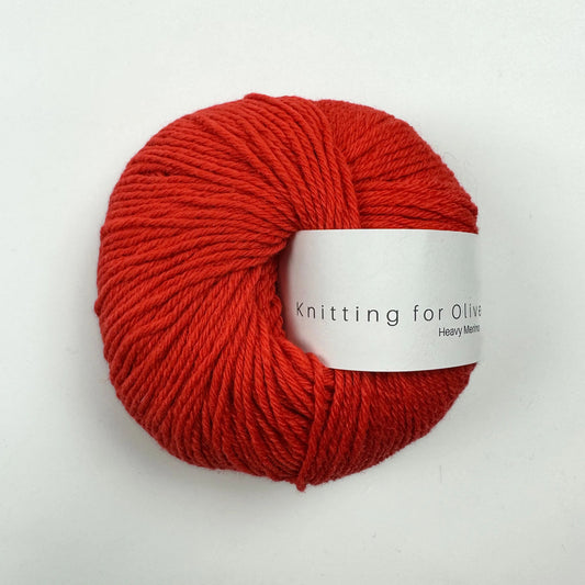 'blood orange ' heavy merino by knitting for olive | Wabi Sabi