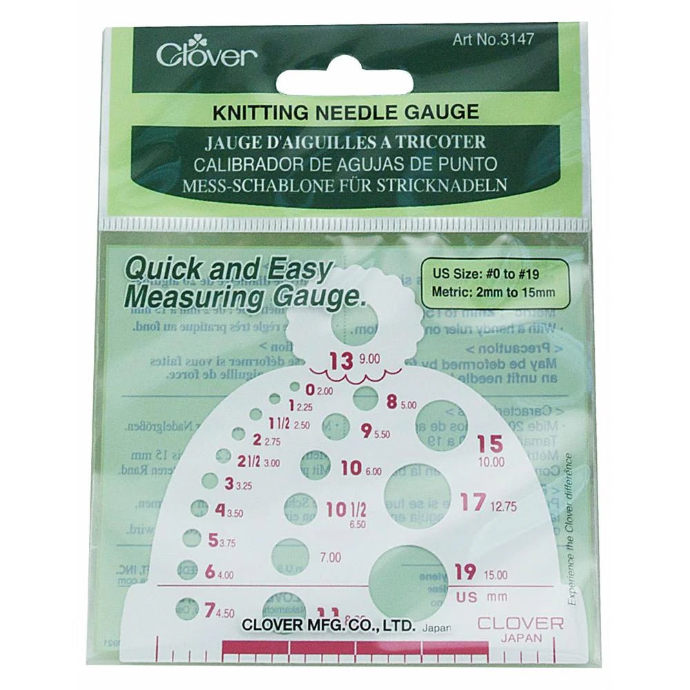 ' ' knitting needle gauge by clover | Wabi Sabi