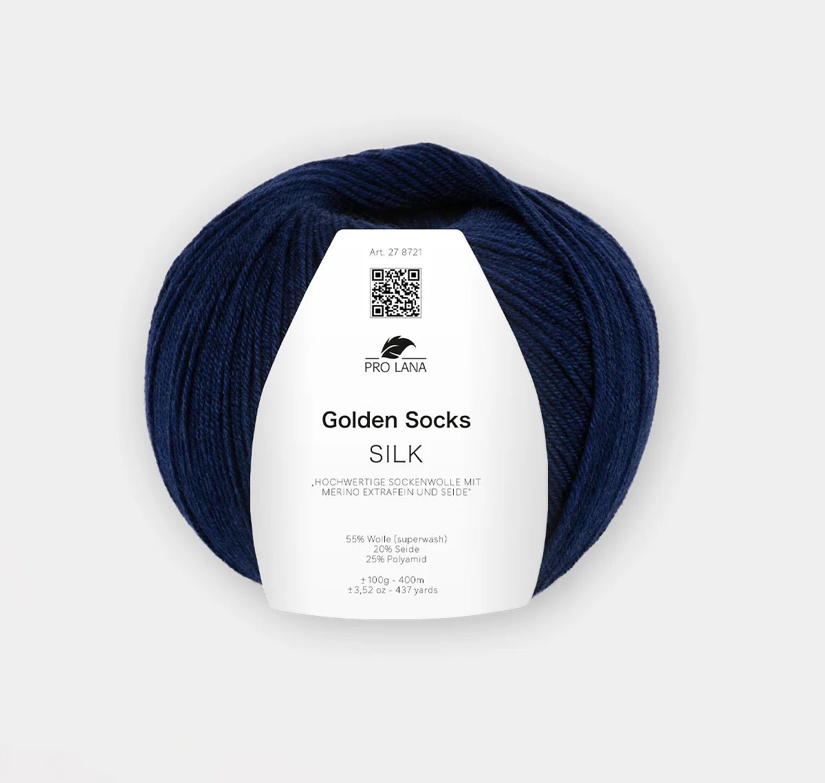 'navy ' golden socks silk by pro lana | Wabi Sabi