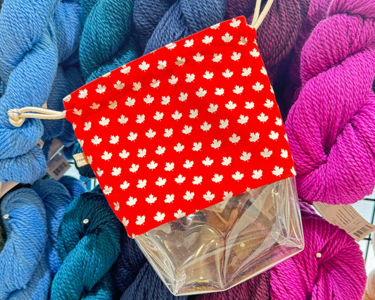 'oh canada ' canada themed project bags: sock size by Doorstopper | Wabi Sabi