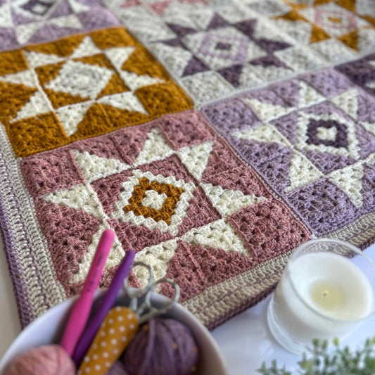 ' ' quiet sky crochet blanket by yarn kit | Wabi Sabi