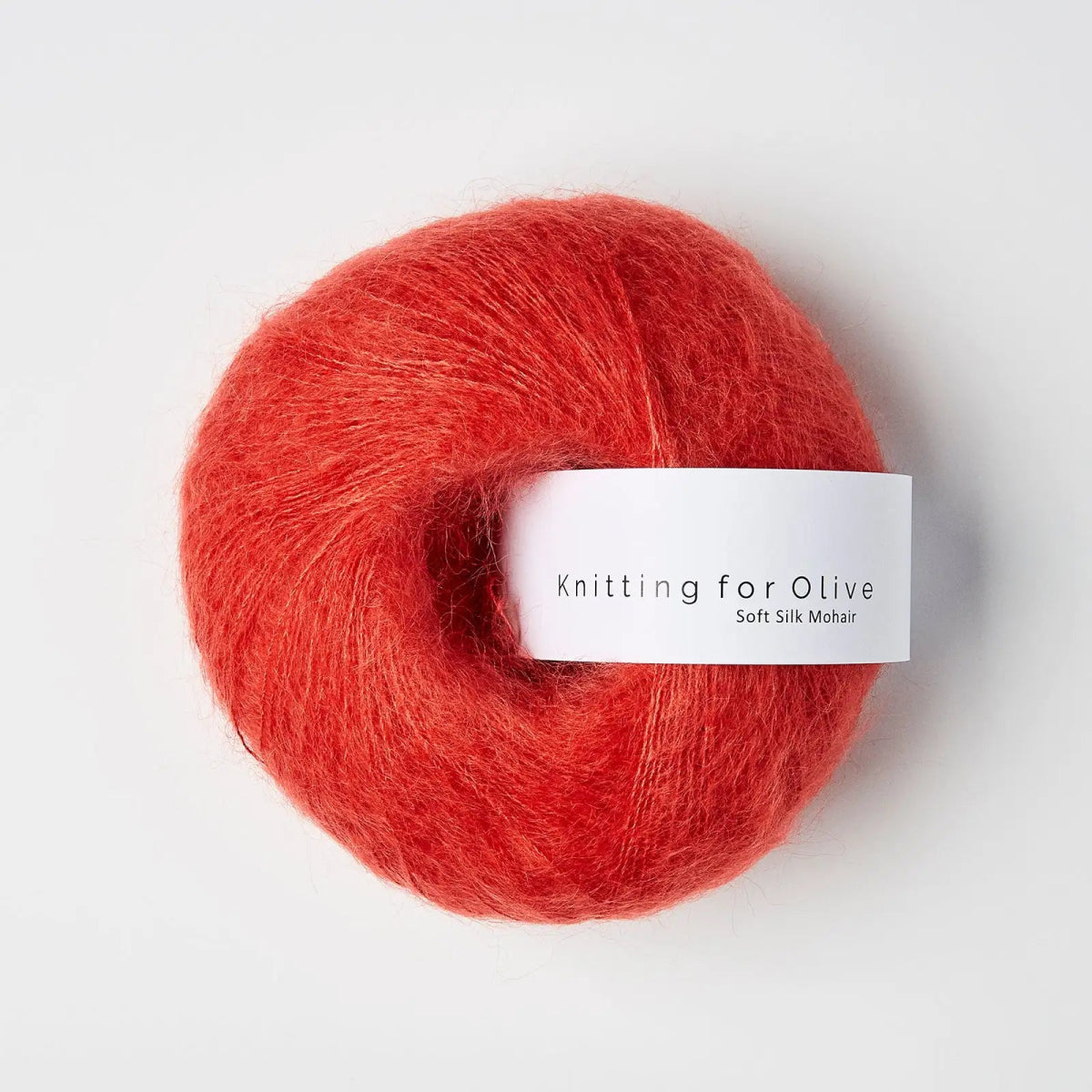 soft silk mohair - blood orange at Wabi Sabi