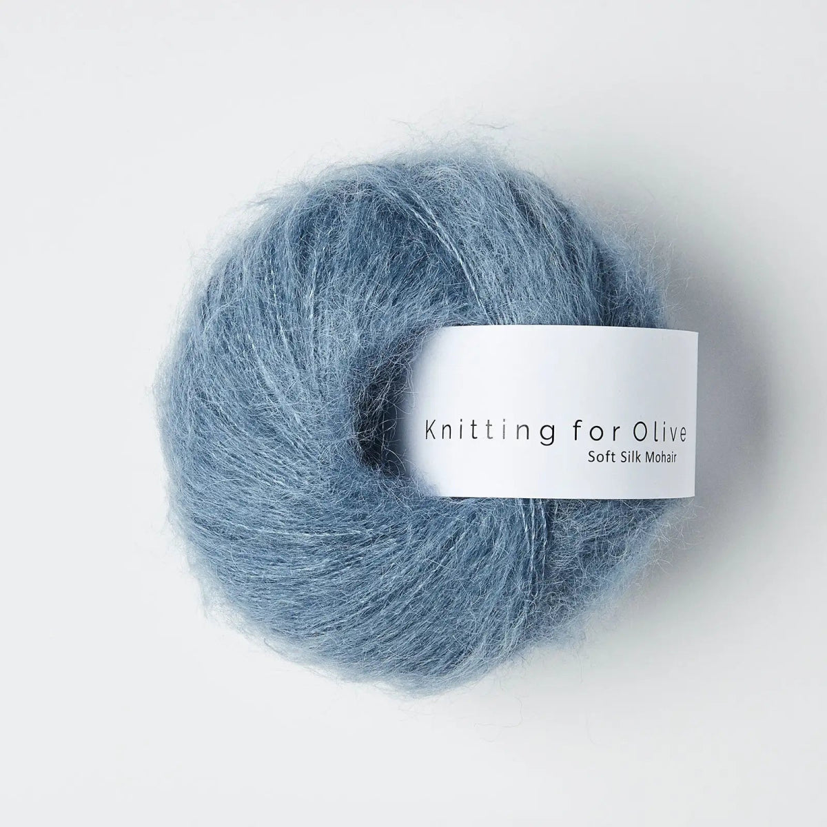 soft silk mohair - dusty dove blue at Wabi Sabi