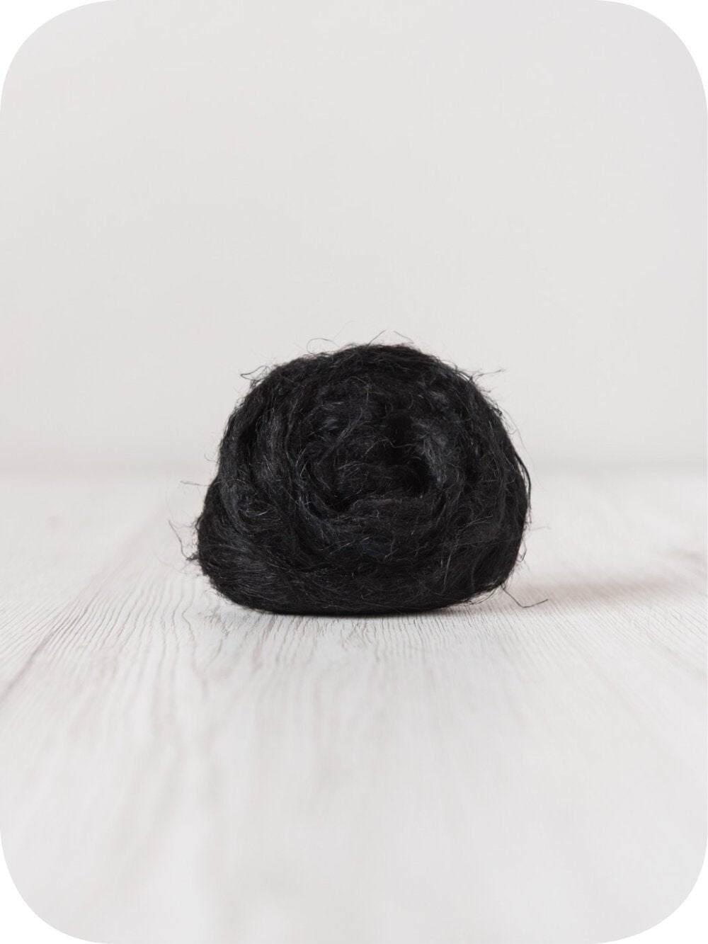 'dark ' flax (linen) roving: 50g by DHG | Wabi Sabi