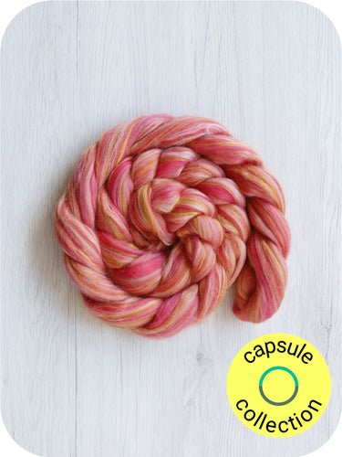 Merino Roving: Lepidoptera Collection By Gram - rosy maple moth at Wabi Sabi