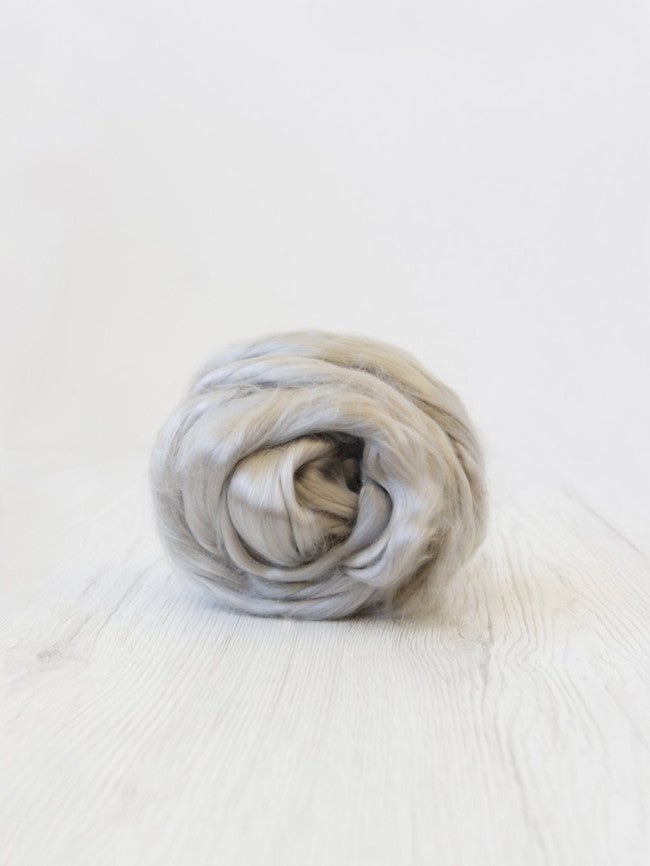 Tencel™ Lyocell Roving: 50g - Cloud at Wabi Sabi