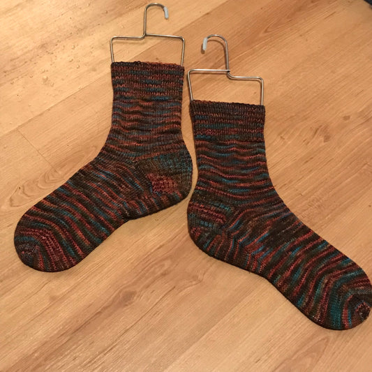 Raindrop Heel Socks Part 5:  Foot and Toe - Wabi Sabi