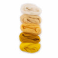 01 white - yellow 50g european merino fibre colour sets by meervilt! at Wabi Sabi