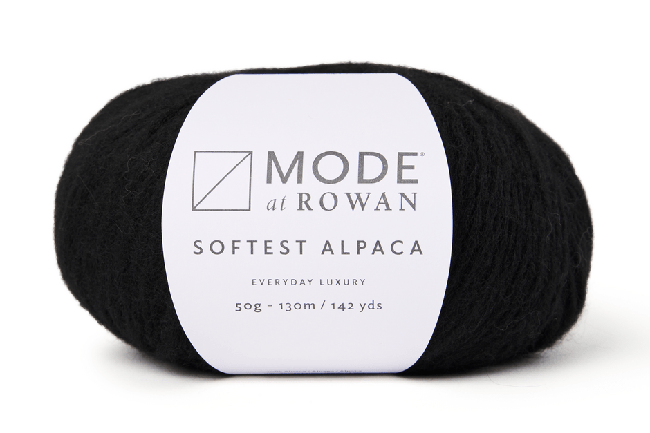 010 black softest alpaca by mode at rowan at Wabi Sabi