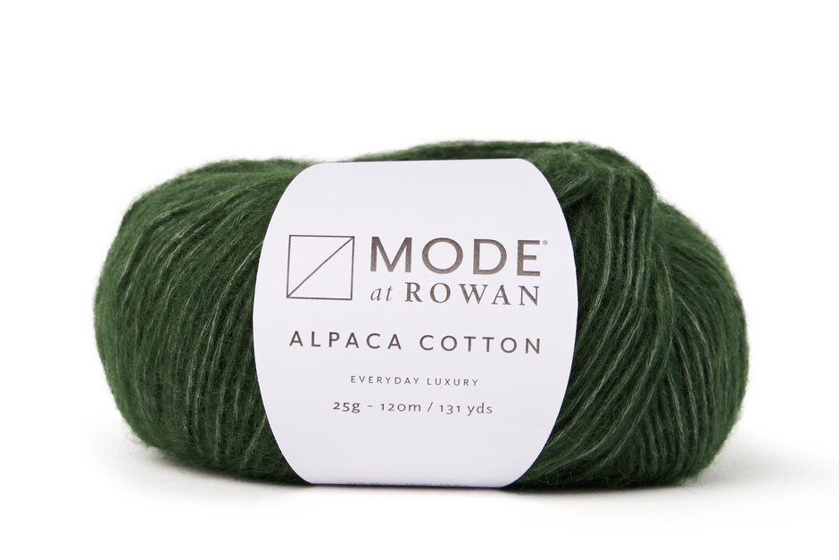 018 foliage green alpaca cotton by mode at rowan at Wabi Sabi