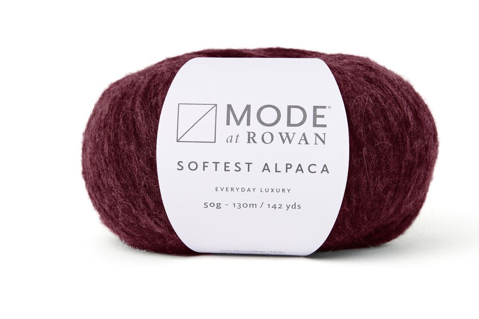 020 cranberry softest alpaca by mode at rowan at Wabi Sabi