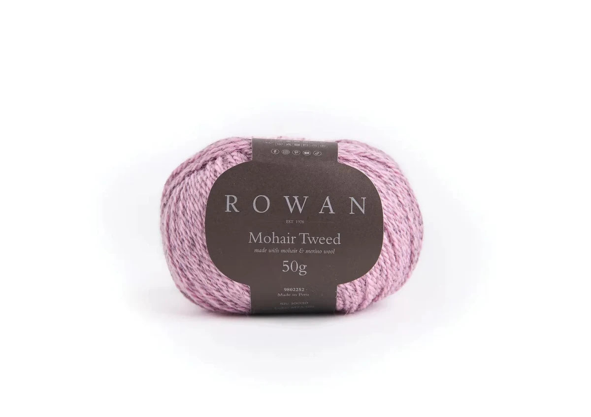 030 rose mohair tweed by rowan at Wabi Sabi