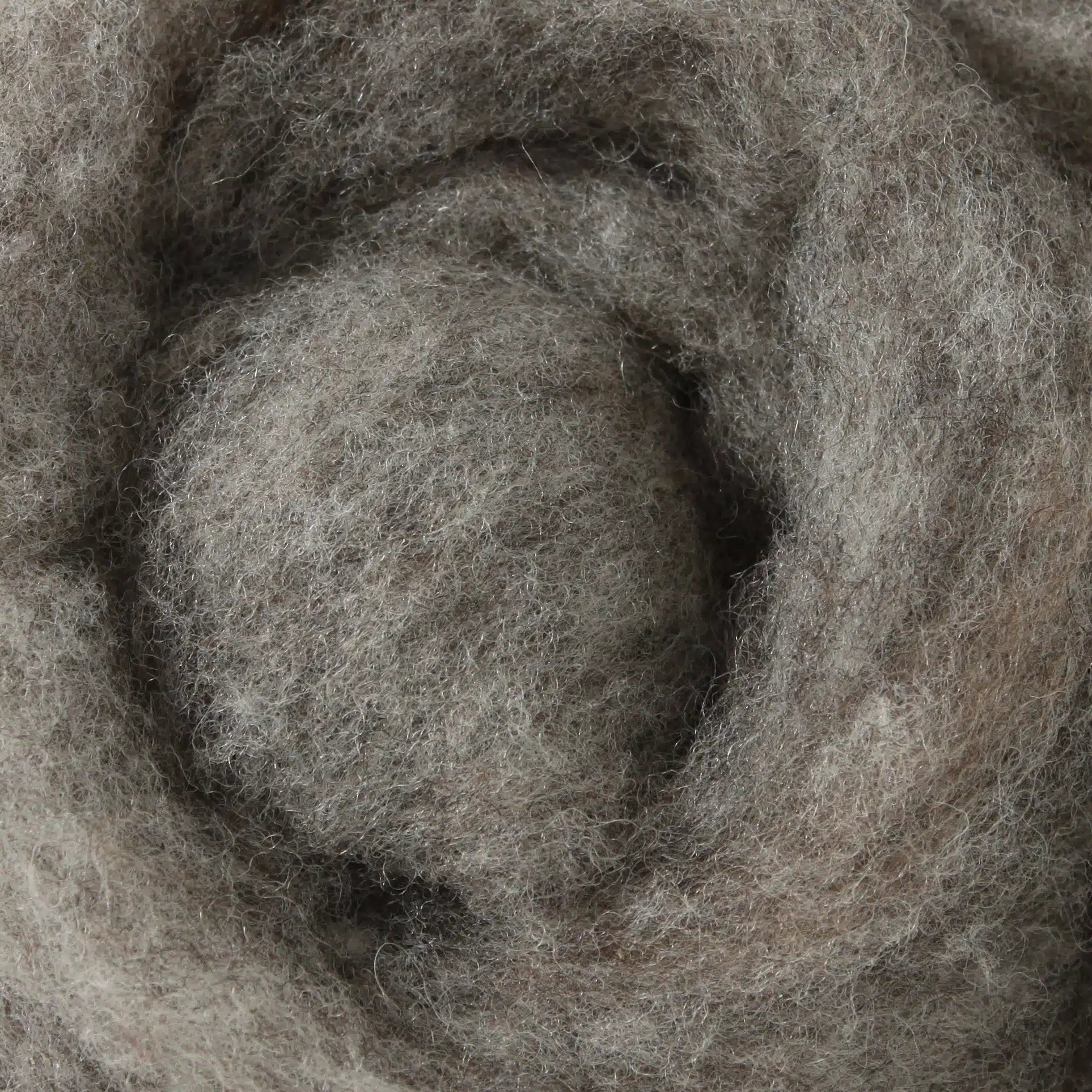 '03 Natural Medium Grey ' 100% canadian wool roving by gram by Custom Woolen Mills | Wabi Sabi
