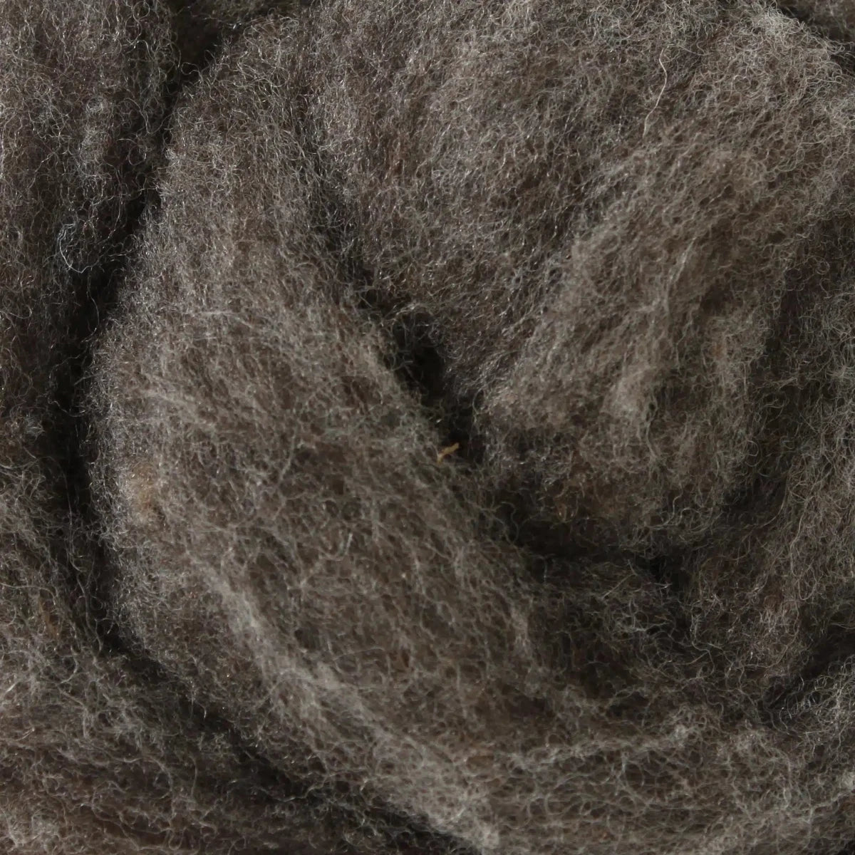 04 Natural Dark Grey 100% canadian wool roving by custom woolen mills at Wabi Sabi