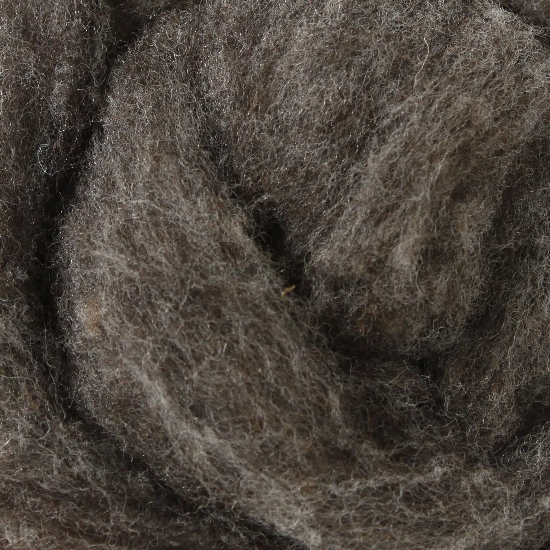 '04 Natural Dark Grey ' 100% canadian wool roving by gram by Custom Woolen Mills | Wabi Sabi
