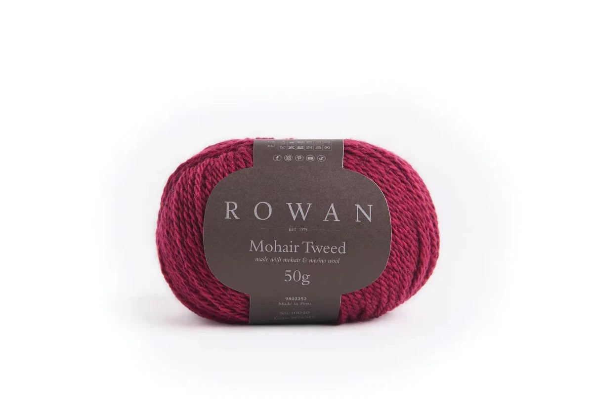 040 berry mohair tweed by rowan at Wabi Sabi