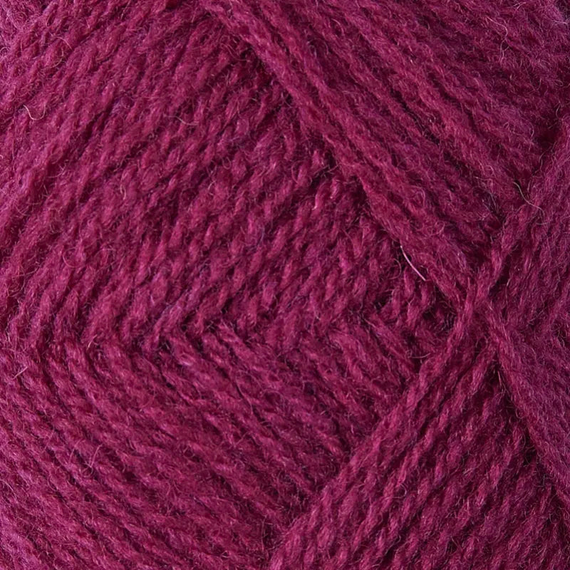 '43 dark fuschia ' Shetland Jumper Weight by Jamieson & Smith | Wabi Sabi