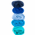05 teal - purple 50g european merino fibre colour sets by meervilt! at Wabi Sabi
