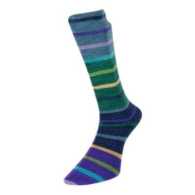 06 gardenia evolution: stripe sock by estelle yarns at Wabi Sabi