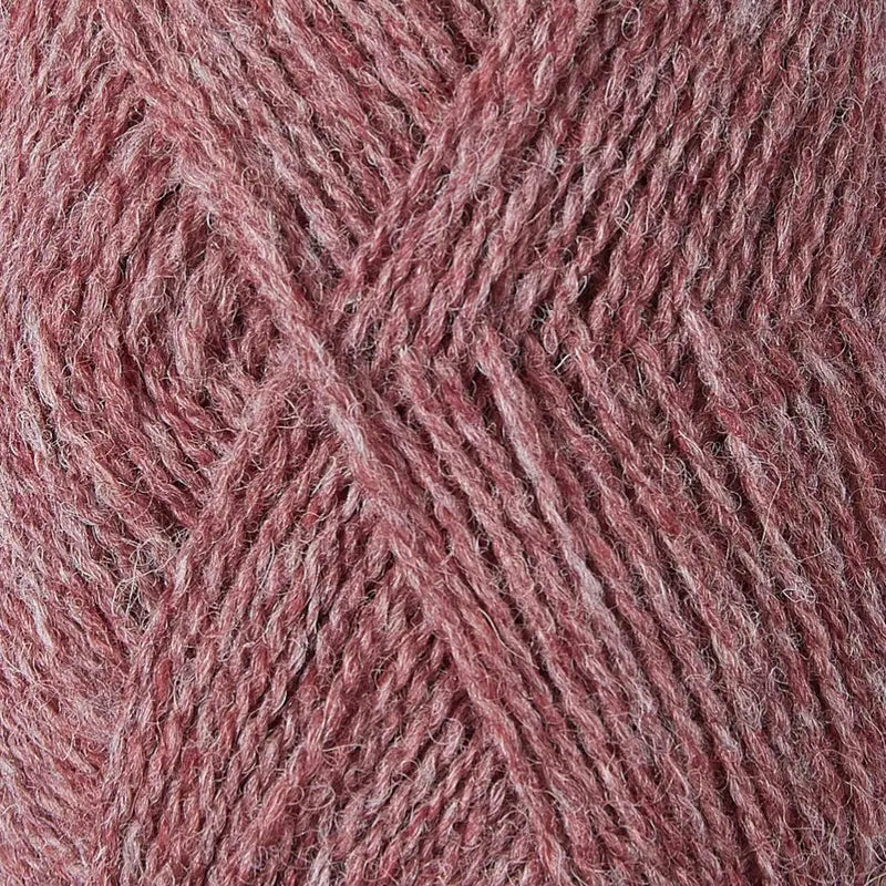 72 marled mid salmon pink shetland jumper weight by jamieson & smith at Wabi Sabi