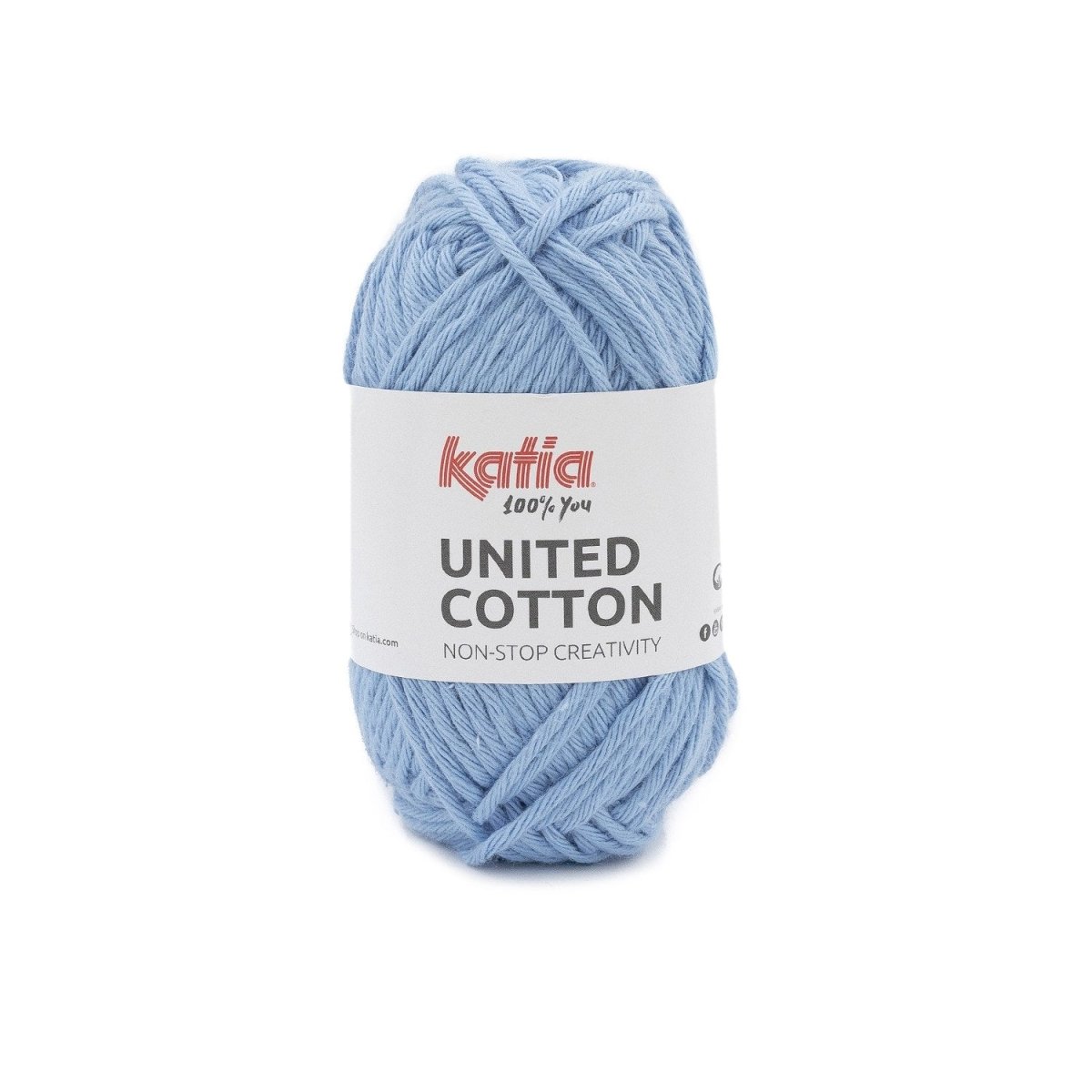 08 sky blue united cotton by katia at Wabi Sabi