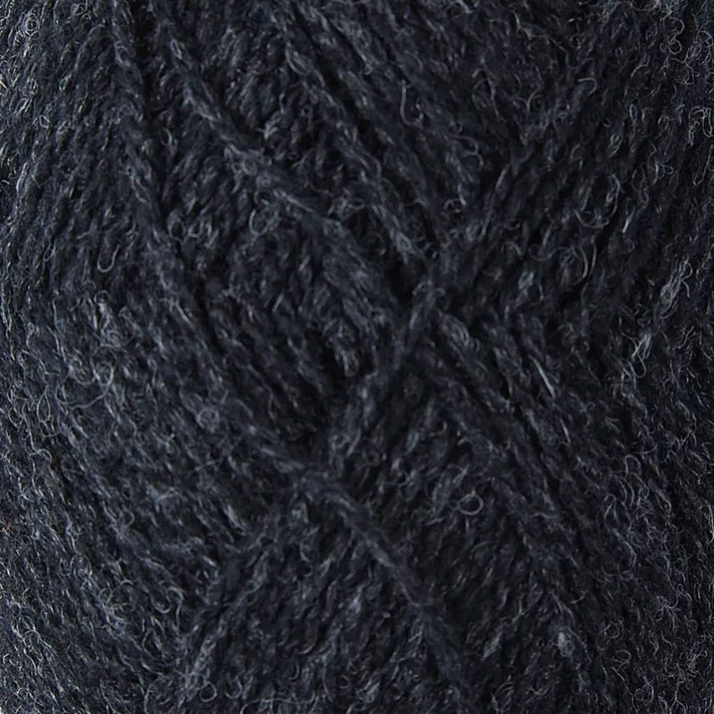 '81 charcoal ' Shetland Jumper Weight by Jamieson & Smith | Wabi Sabi