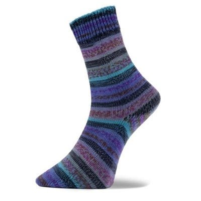 09 lavender and violet st. moritz 4ply sock by pro lana at Wabi Sabi