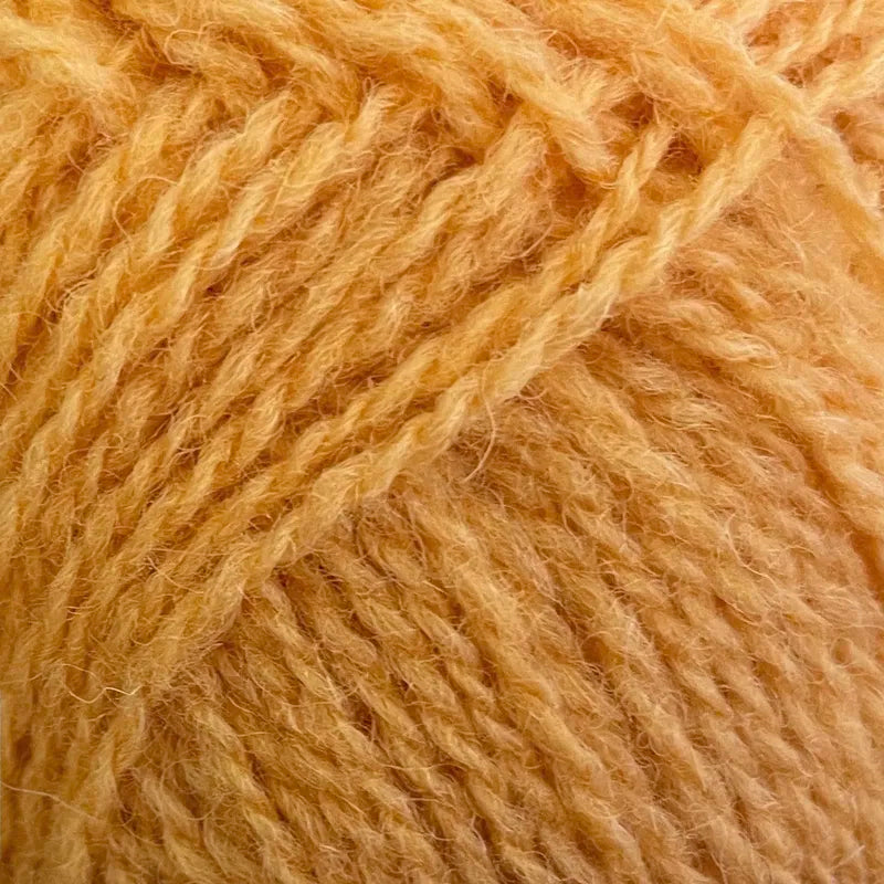 90 light orangey yellow shetland jumper weight by jamieson & smith at Wabi Sabi