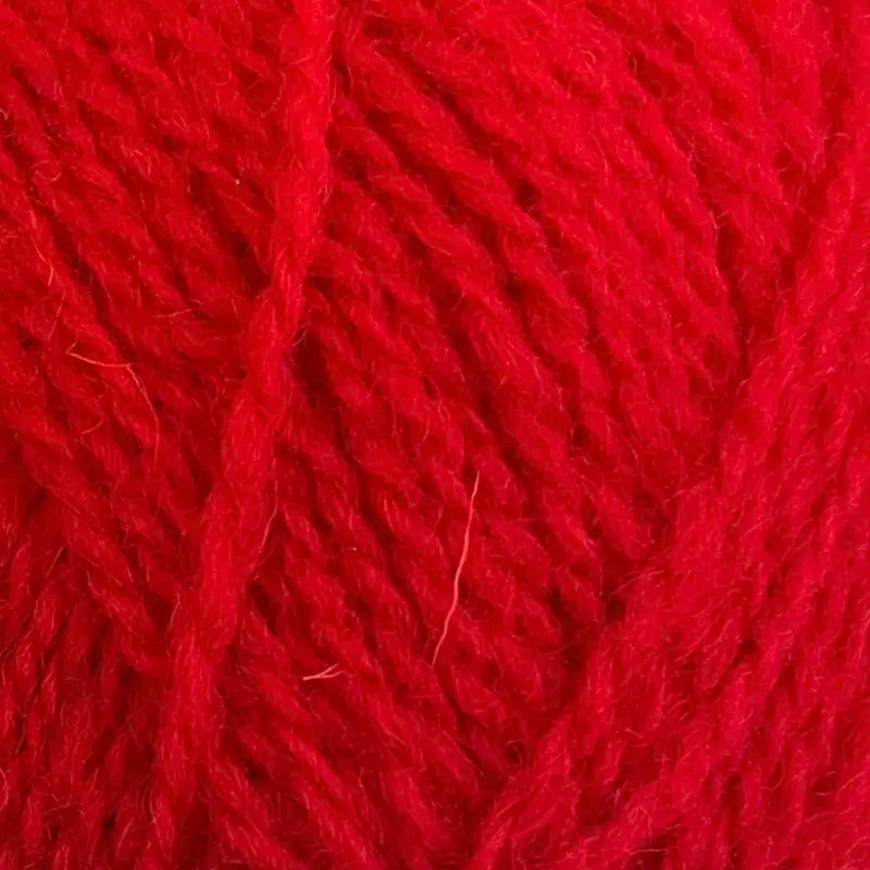 93 bright red shetland jumper weight by jamieson & smith at Wabi Sabi