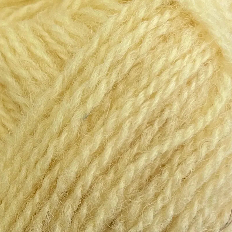 96 pale lemon shetland jumper weight by jamieson & smith at Wabi Sabi