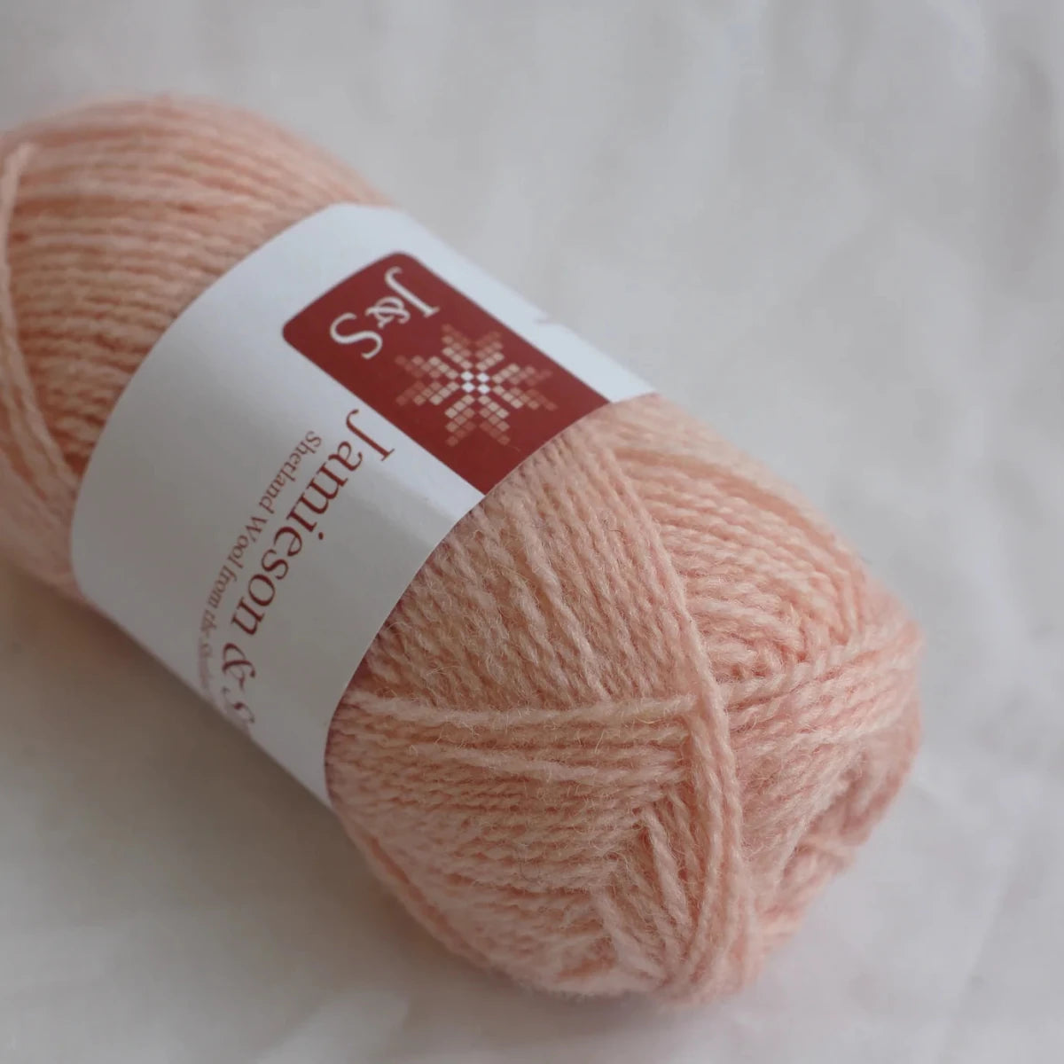 101 light pink shetland jumper weight by jamieson & smith at Wabi Sabi