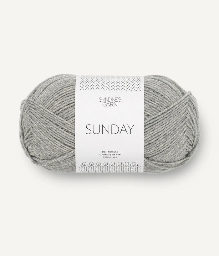 1042 light grey sunday by sandnes garn at Wabi Sabi