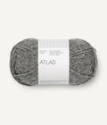 1055 dark grey melange atlas by sandnes garn at Wabi Sabi