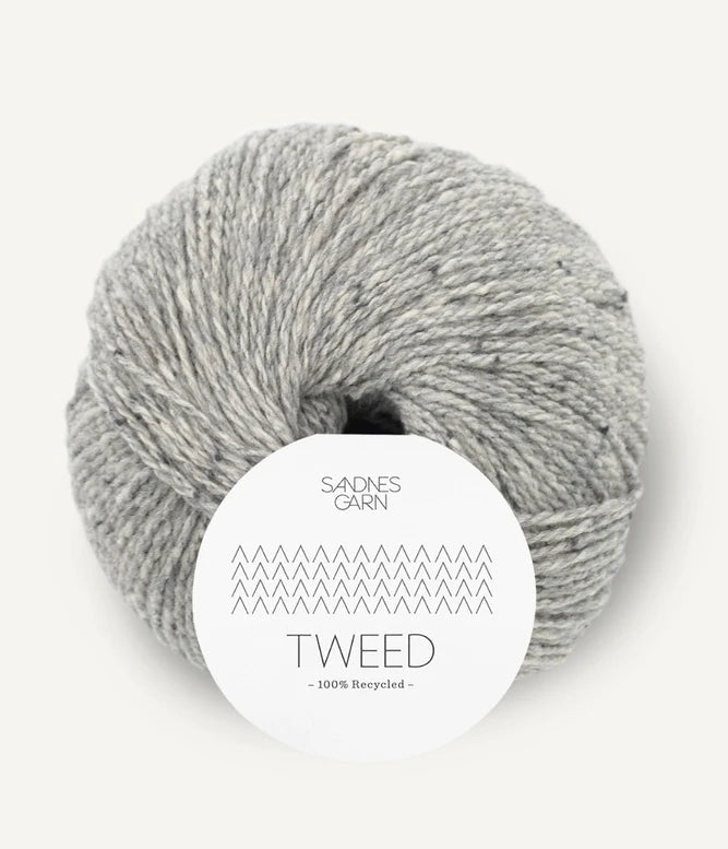 1085 light grey tweed tweed recycled by sandnes garn at Wabi Sabi