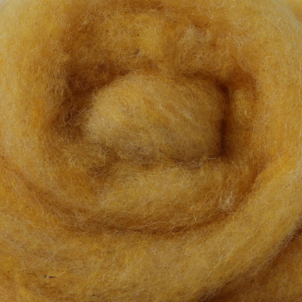 '112 Yellow Heather ' 100% canadian wool roving by gram by Custom Woolen Mills | Wabi Sabi