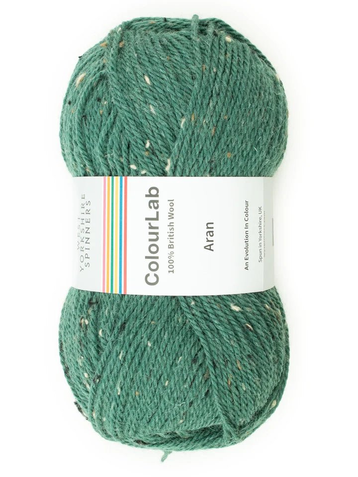 1182 racing green tweed colourlab aran by west yorkshire spinners at Wabi Sabi