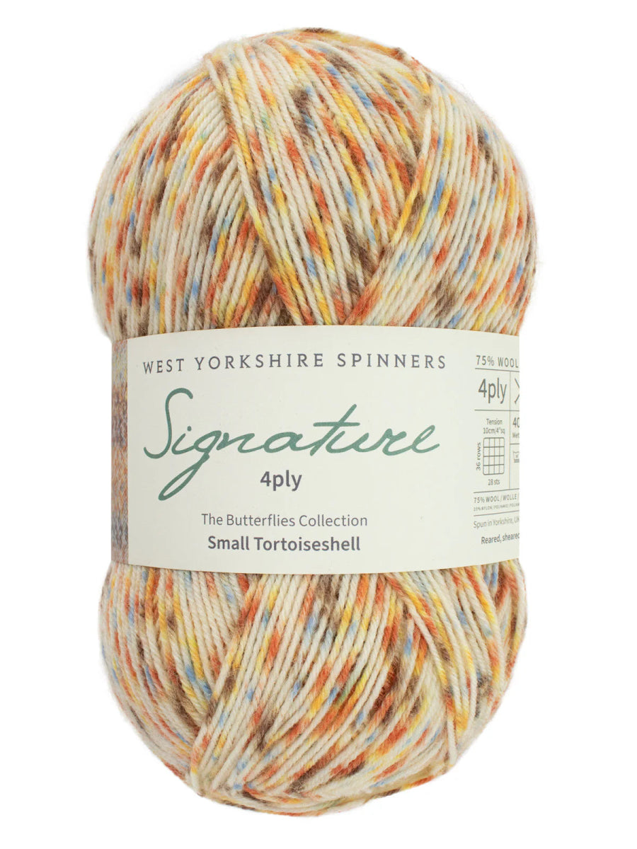 '1243 small tortoishell ' signature 4ply: butterflies collection by West Yorkshire Spinners | Wabi Sabi