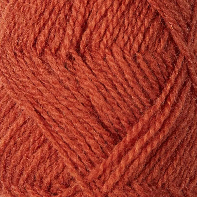 125 orange shetland jumper weight by jamieson & smith at Wabi Sabi