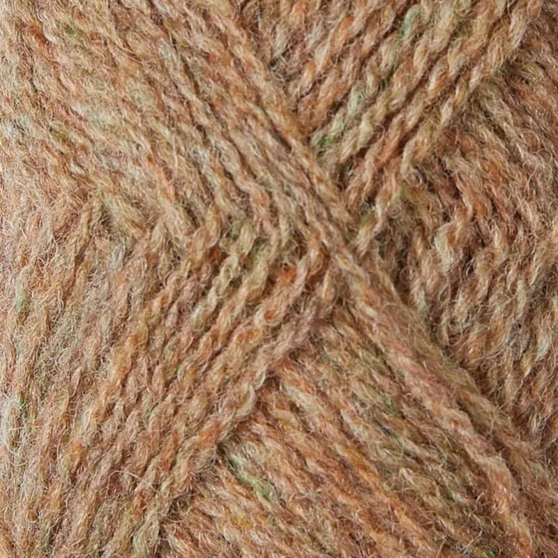 '1281 marled peachy orange ' shetland jumper weight by jamieson & smith | Wabi Sabi