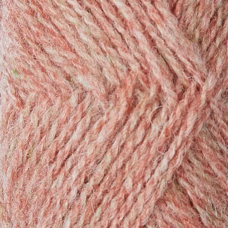 1284 light marled peach orange shetland jumper weight by jamieson & smith at Wabi Sabi