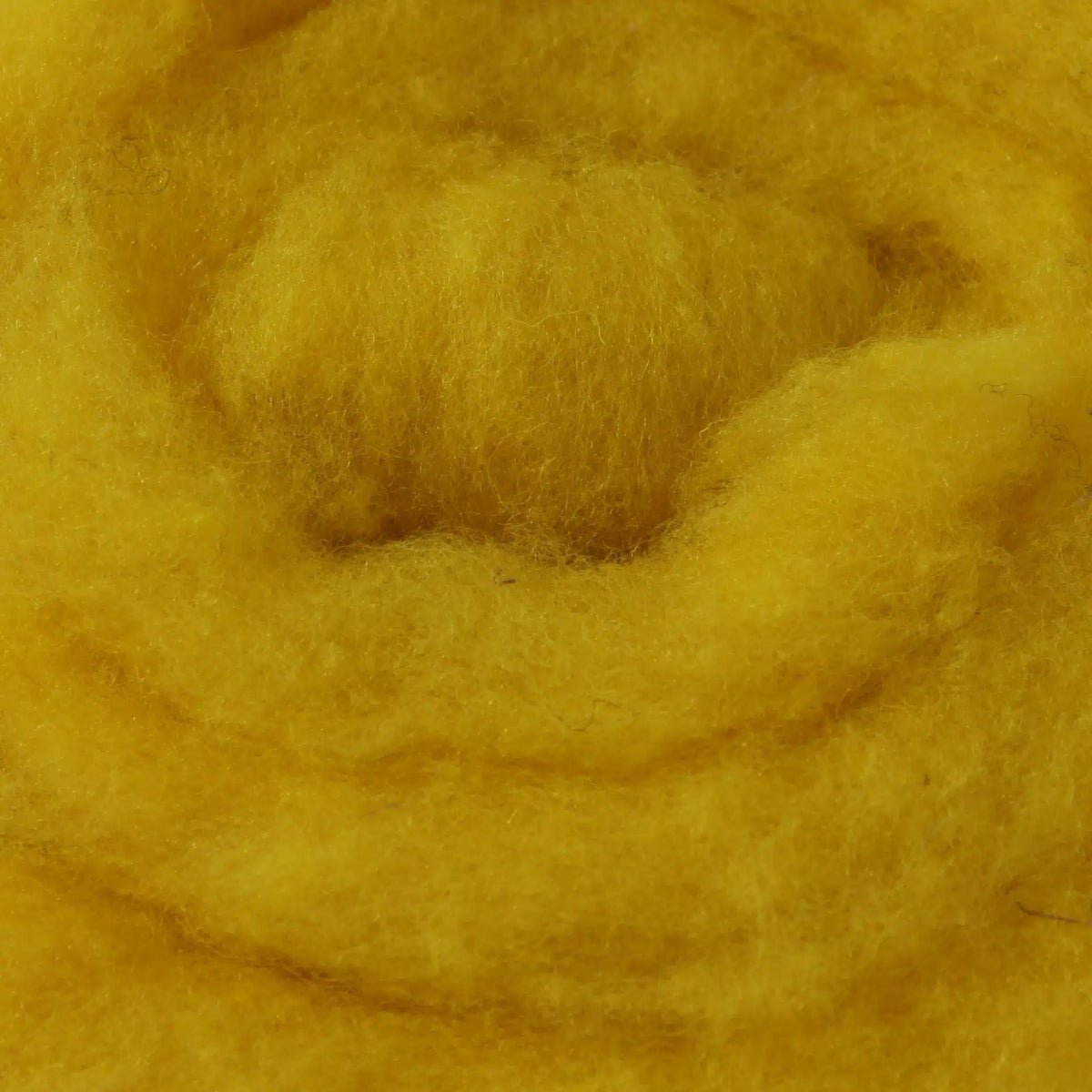 12f neon yellow 100% canadian wool roving by custom woolen mills at Wabi Sabi