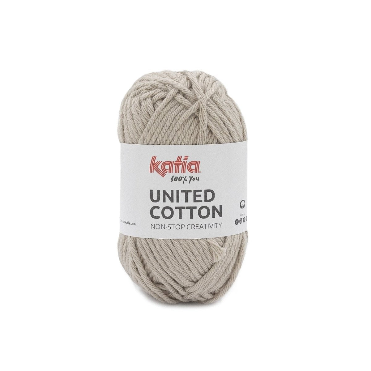 13 stone grey united cotton by katia at Wabi Sabi