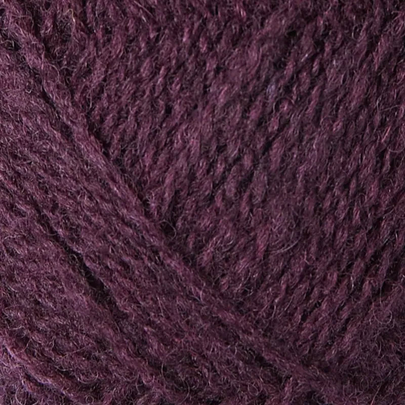 '134 aubergine ' Shetland Jumper Weight by Jamieson & Smith | Wabi Sabi