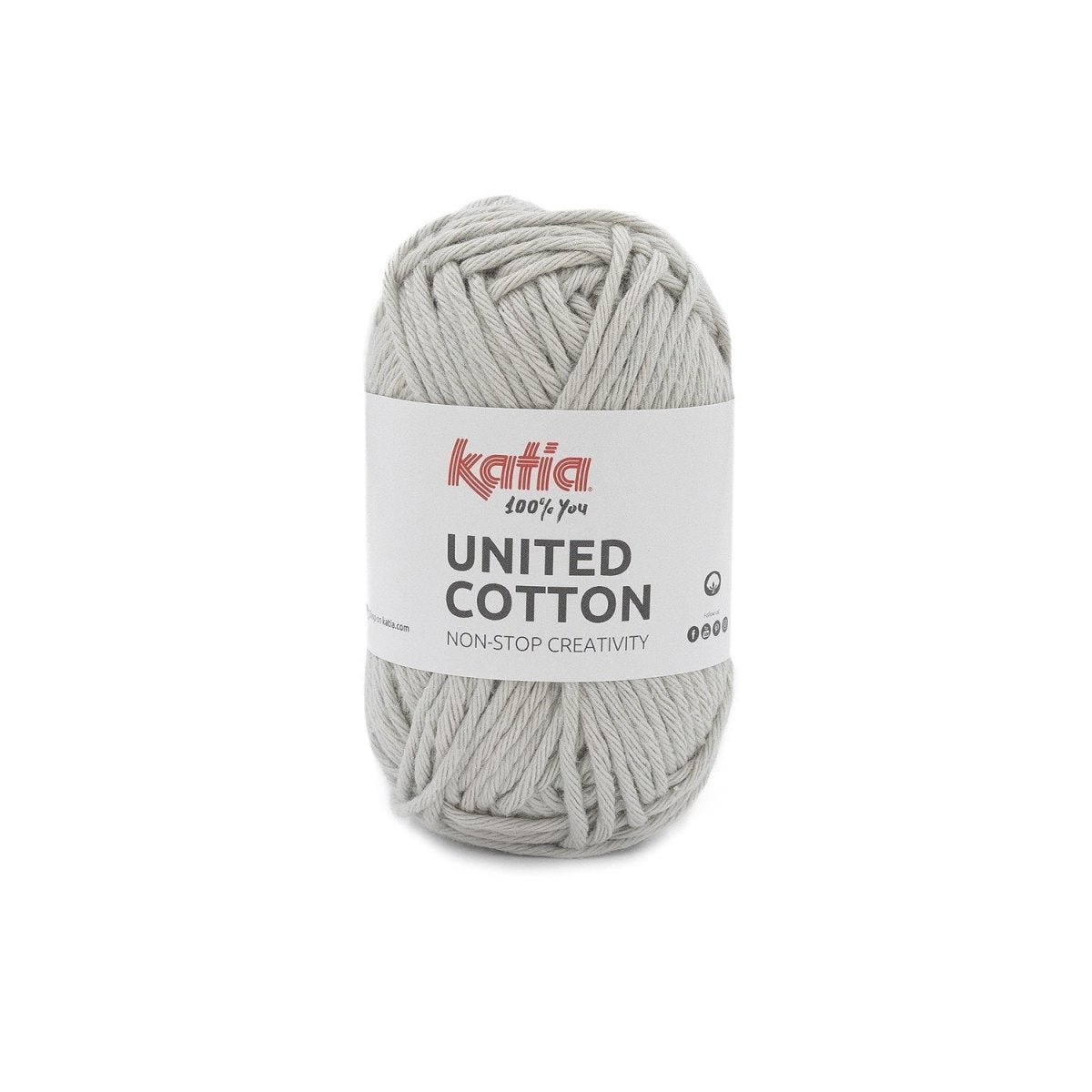 14 light grey united cotton by katia at Wabi Sabi