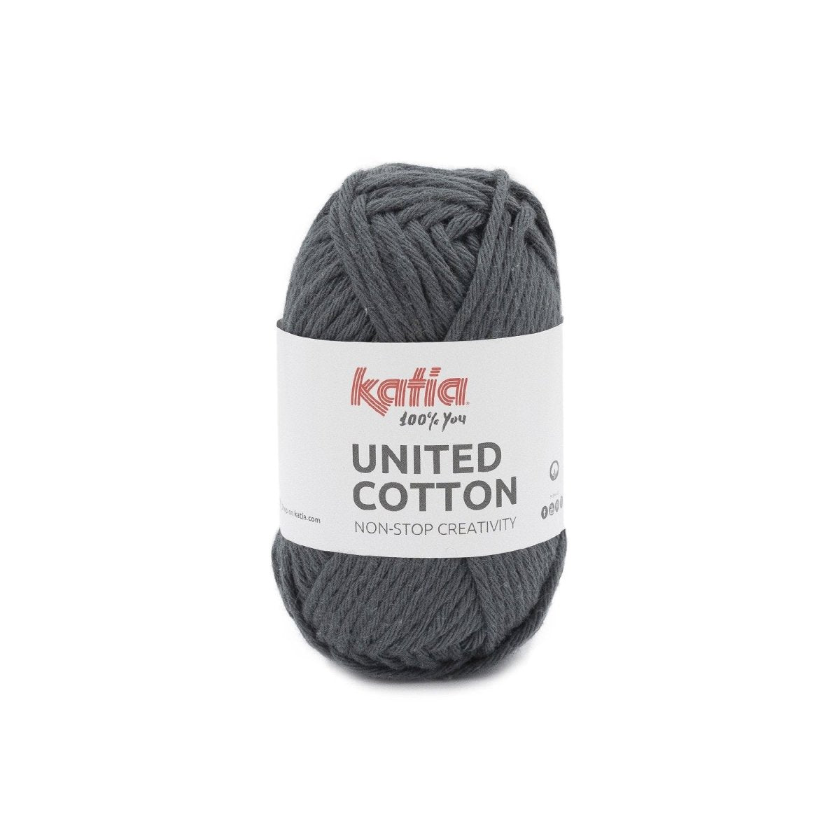 16 anthracite grey united cotton by katia at Wabi Sabi