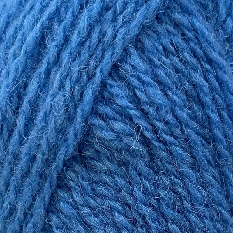 '16 bright bonnie blue ' shetland jumper weight by jamieson & smith | Wabi Sabi