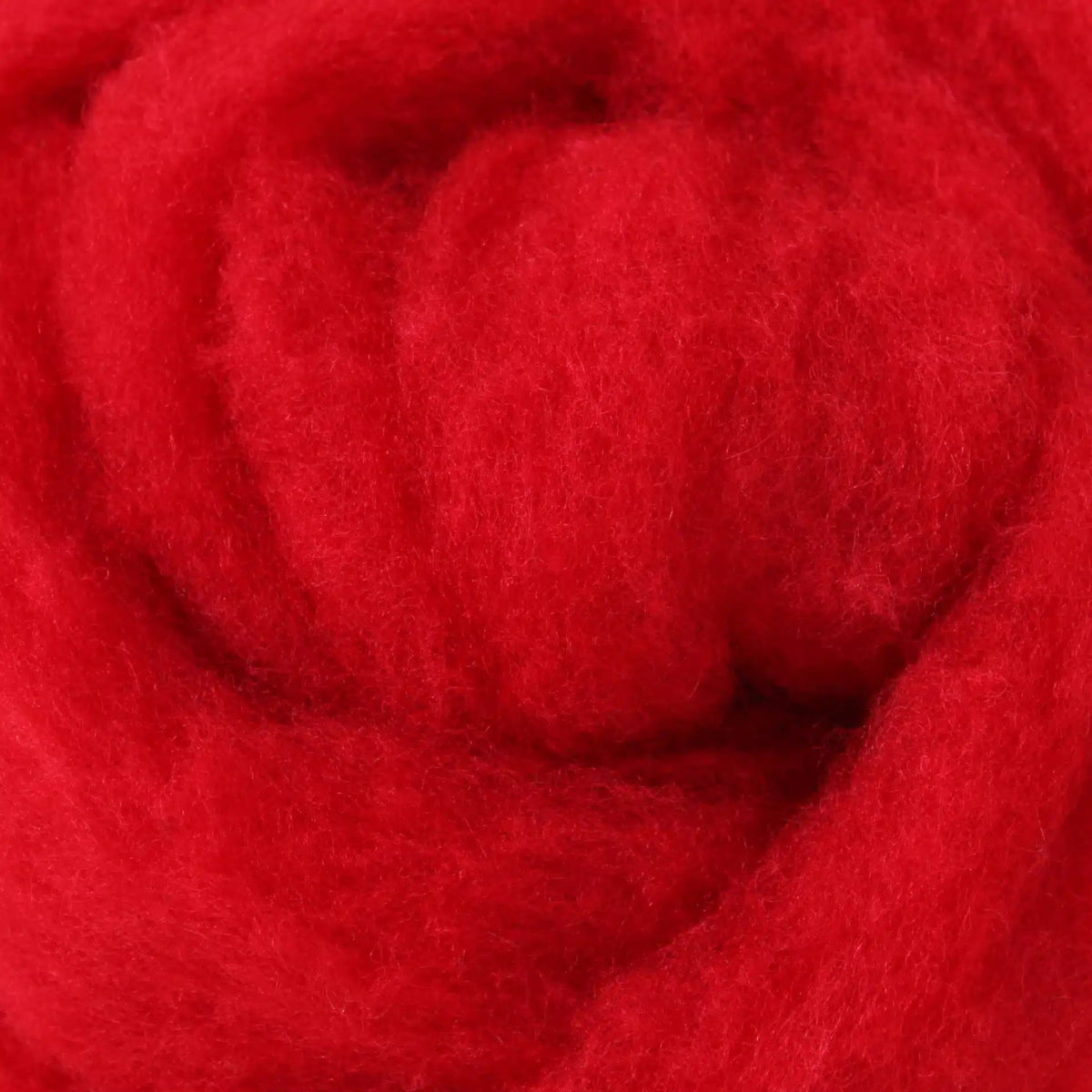 '16 Red ' 100% canadian wool roving by gram by Custom Woolen Mills | Wabi Sabi
